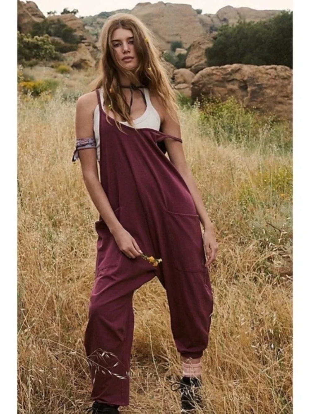 Women's Burgundy FP Movement Jumpsuit
